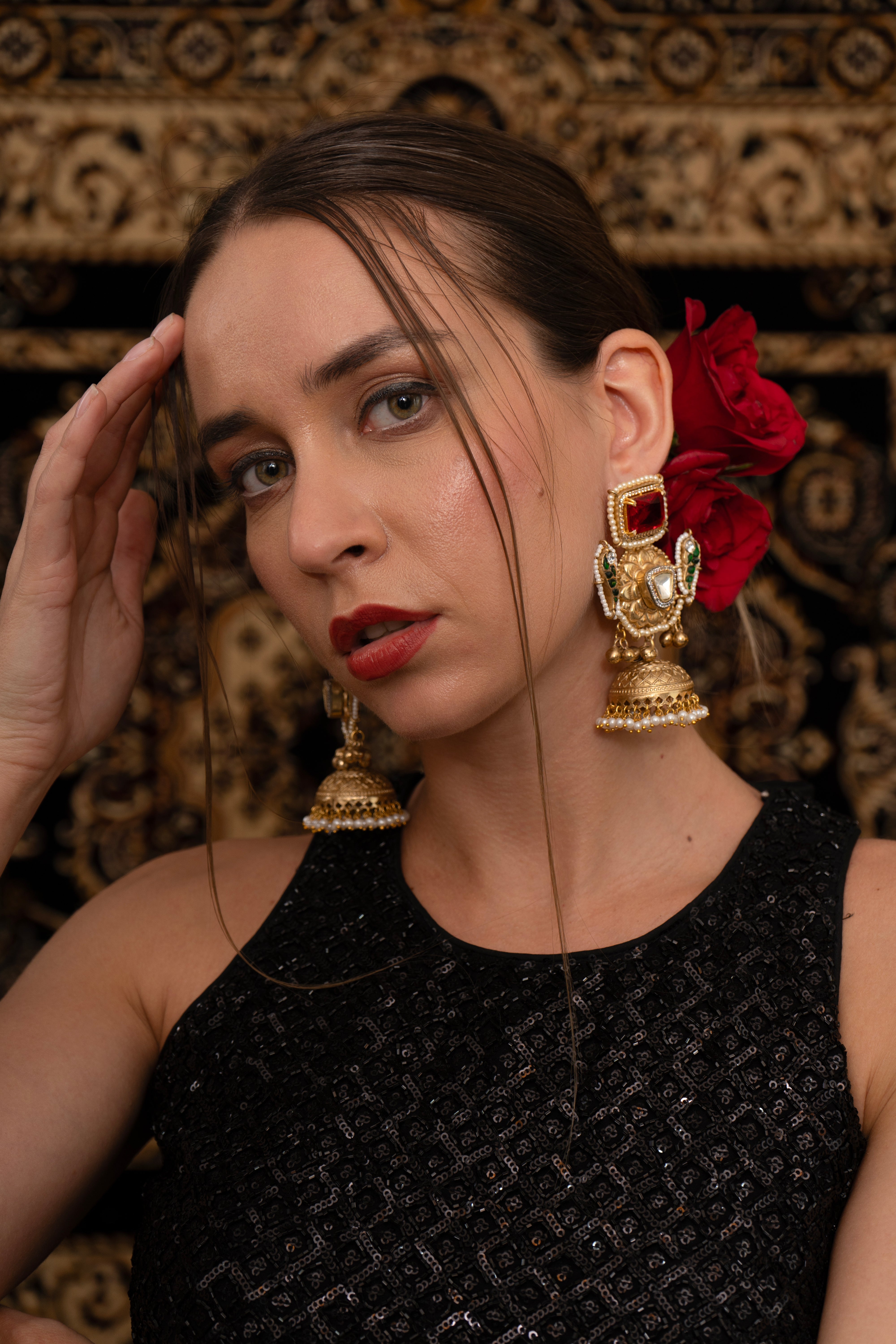 Madhubala jadau Earings